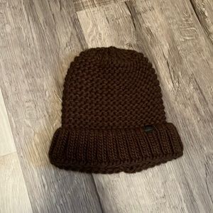 Green knit beanie